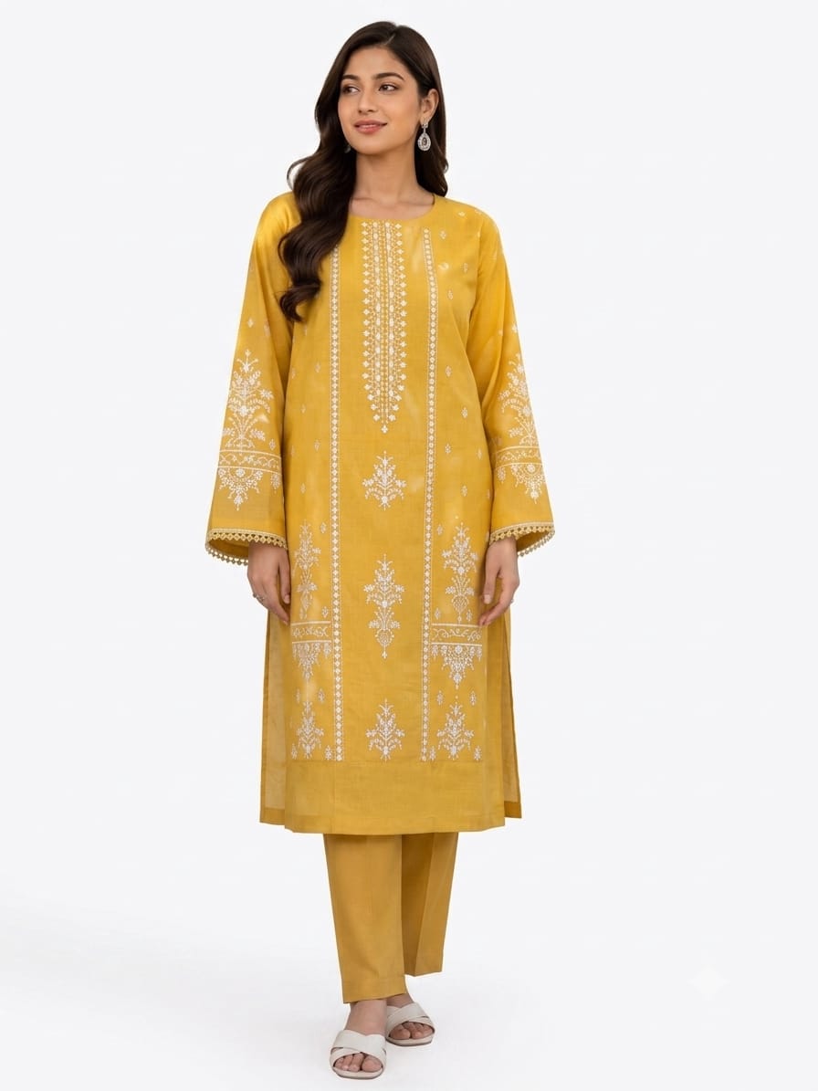 Embroidered 2-Pc